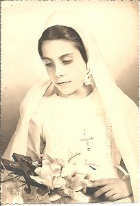 COMMUNIONS ORAN PAROISSE ST ESPRIT 1954 Mulero Jeanne